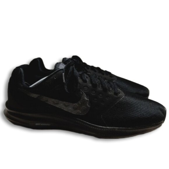 NIKE Downshifter 7 Athletic Running Shoes Black 852466-004 Women's Sz 11 - Picture 1 of 16